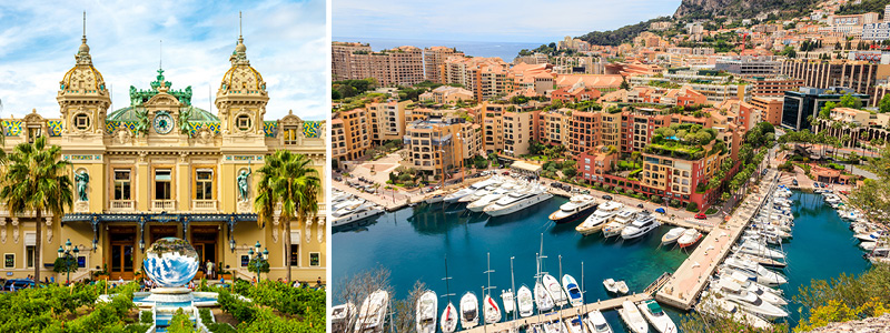 Hamnen i Monaco, Provence.