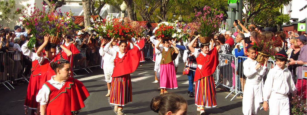 Blomsterfestivalen p� Madeira, Portugal