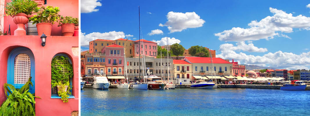 Havnen i Chania, Kreta, Grækenland